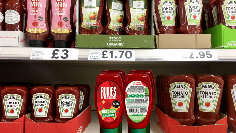 Hell Yeah! Creates New Packaging for Rubies in the Rubble ketchup