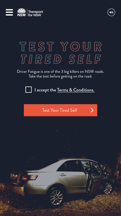 Transport for NSW Launches New 'Test Your Tired Self' App