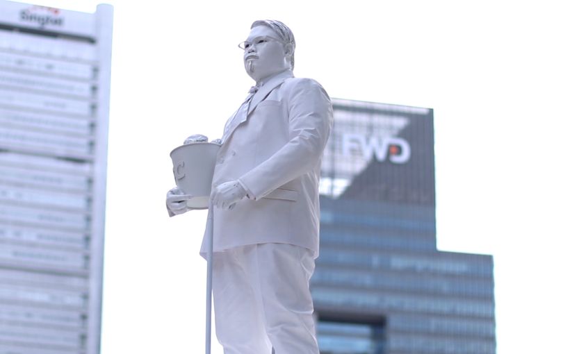 Colonel Sanders Joins the Four Founding Fathers of Singapore