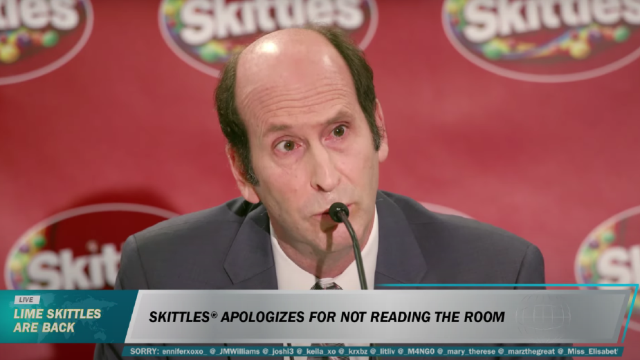 How SKITTLES Brought Back ‘Lime’ with an Apology Press Conference
