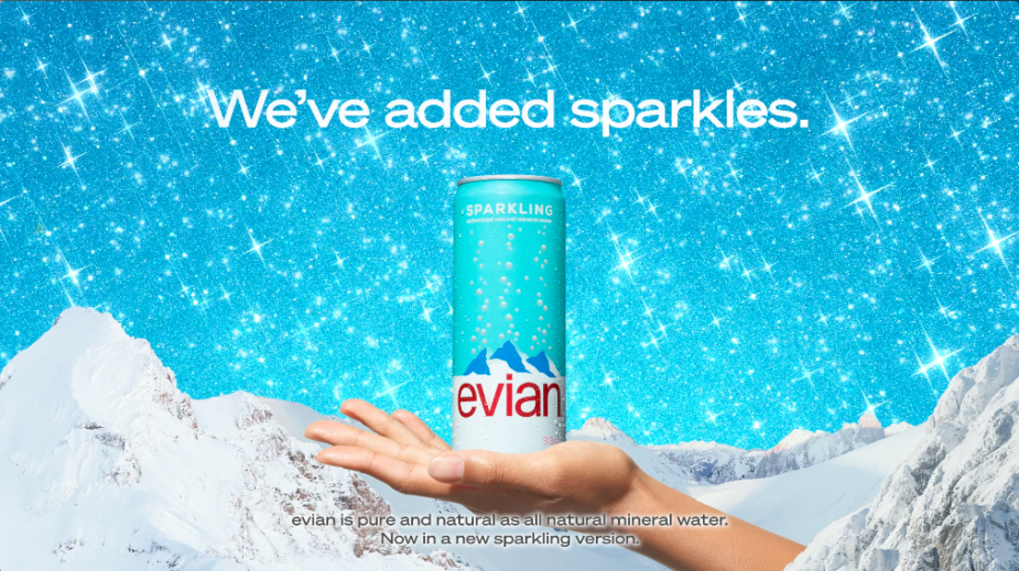 evian Turns up the Sparkle to Celebrate Its Newly-Launched Sparkling Water