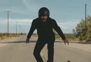 Keanu Reeves Surfs a Motorbike in Jonathan Glazer's Squarespace Super Bowl Ad