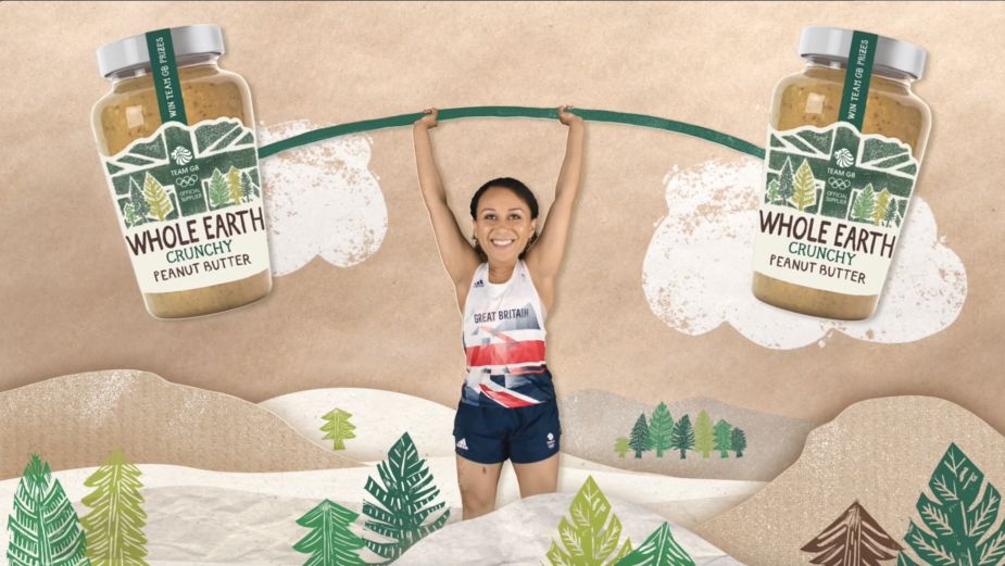 NERD Crafts Peanut Buttery Heaven for Whole Earth's Olympic Star Studded Spot 
