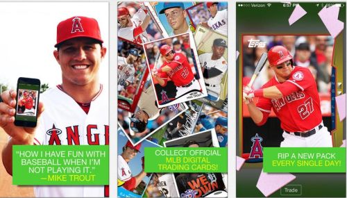 MLB Star Mike Trout Suffers App Addiction In Topps Spot
