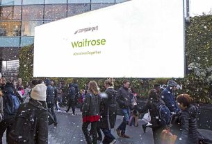 Waitrose Sends Snow to London Westfields for Festive DOOH Activation