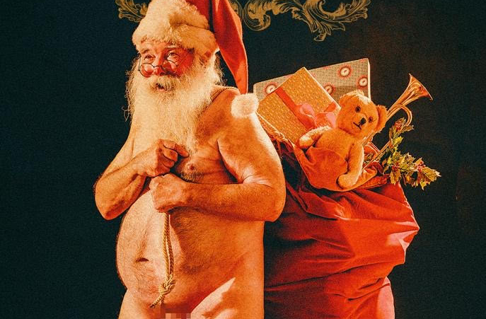 Naked Santa Couple