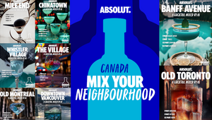 Absolut Vodka Invites Canadians to ‘Mix Your Neighbourhood’ with AI Mixed Cocktails    