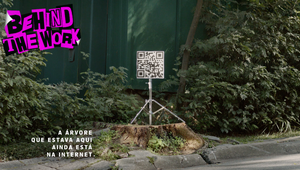 Using Tree Stumps as Ad Space for Anti-Deforestation Art