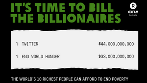 OxFam Australia Are Billing the Billionaires Who Can Afford to End Poverty with Help from Bullfrog
