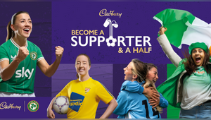 Cadbury Ireland Urges People to Become a Supporter & a Half of Women’s Football