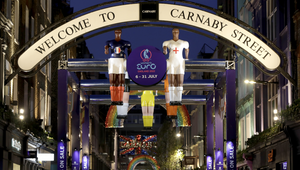 All Female Giant Football Table Takes Over Carnaby Street for Women’s Euro England 2022 Countdown