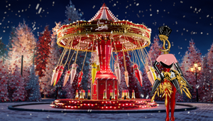 Enter the World of Christian Louboutin's Colourful Christmas Fairground Campaign