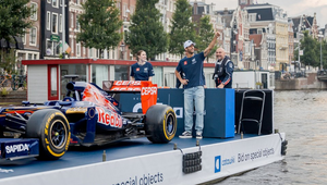 Daniel Ricciardo Races Amsterdam Canals in STR7 Formula 1 Car