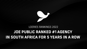 Joe Public Retains Top Spot as SA’s Number One Agency for 5th Consecutive Year at 2022 Loeries