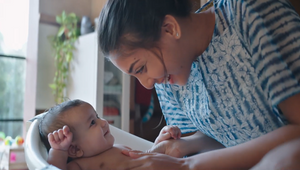 Touching Johnson's Baby Spot Commits to Mum's Promise to Protect