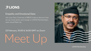 BBDO India's Josy Paul to Host Second Cannes Lions Community 'Meet Up'