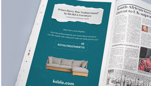 Koala Helps Prince Harry Overcome His IKEA Shame in Print Campaign from Thinkerbell