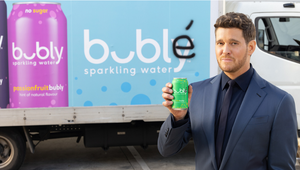 Michael Bublé in Sparkling Water for Defacing Cans of Bubly In Campaign from Pepsico 