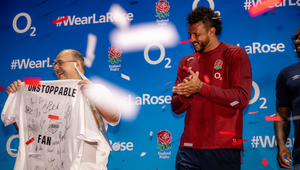 O2 Crowns England Rugby’s Official Unstoppable Fan at Unique Event for Fans and the England Squad