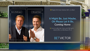 Michael Owen and Harry Redknapp Get Behind England Team Ahead of Euros Final in Reactive BetVictor Ad