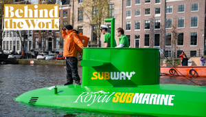 How Subway Amsterdam Delivered via Canal for King’s Day