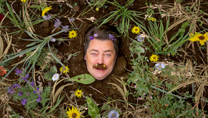 Nick Offerman's Face Gets Planted for Regenerative Agriculture Spot