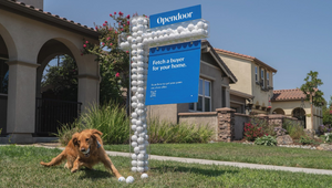 Opendoor Focusses on Pet Parents with Ball Dispensing Sale Sign