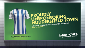 Paddy Power Has Enough of the Nonsense and Unsponsors' Huddersfield Town's Kit 