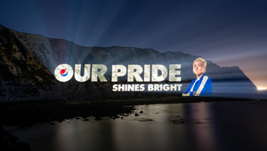 Pride Shines Bright: Pepsi MAX® Projects Millie Bright on the Cliffs of Dover to Celebrate Lionesses