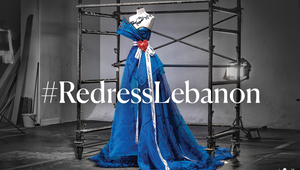 Designer Zuhair Murad Transforms Reconstruction Mesh into a Symbol of Hope for Lebanon