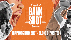 Tangerine Is Owning Iconic Basketball Bank Shot to Invest in Toronto Raptors Fans