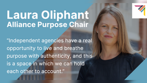 Alliance of Independent Agencies Welcomes Laura Oliphant as Purpose Chair