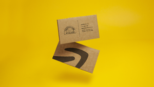 Small Businesses Encourage People to Shop Local with Business Cards Made from Used Amazon Boxes