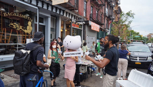 Bankrobber’s Giant Cat Heads Turn Heads in NYC Takeover for WEBTOON Sensation 'Everything Is Fine'