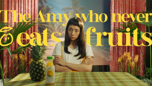 Non-Fruit Eater Amy Endorses Juice Brand innocent in Quirky Campaign