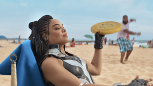 King Valkyrie from Marvel Studios’ ‘Thor: Love and Thunder’ Takes Some Time Off in Direct Line Spot
